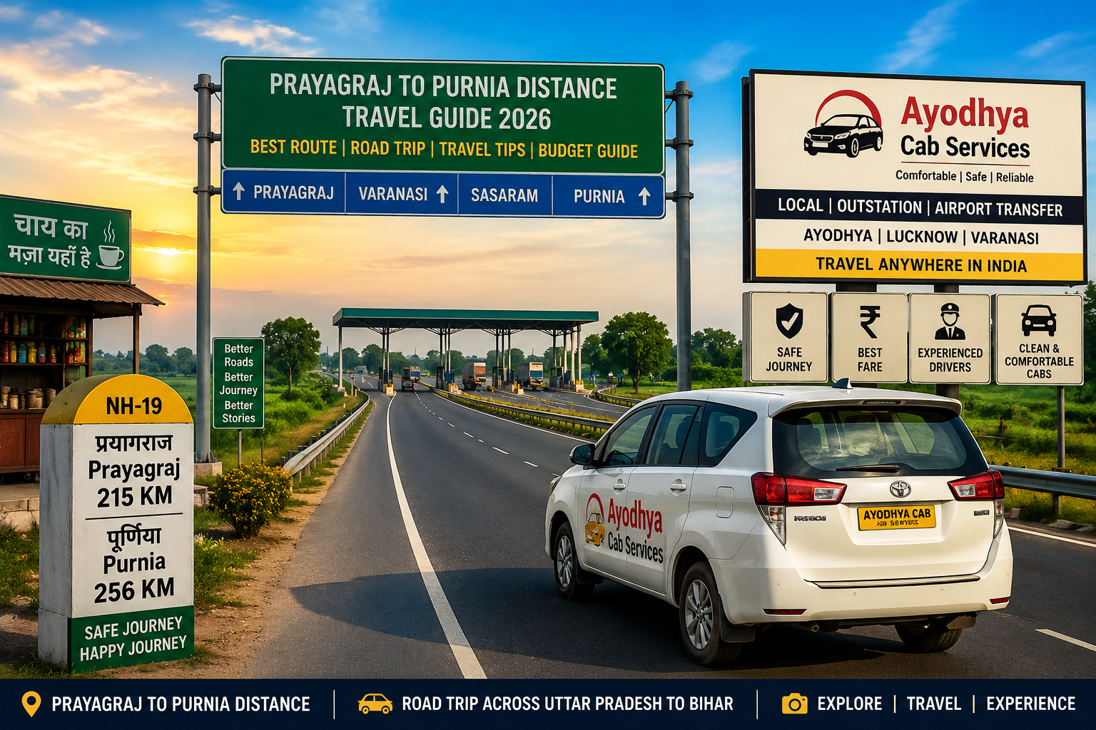 Prayagraj to Purnia Distance | Ayodhya Cab Services Prayagraj to Purnia Distance highway road trip travel guide Ayodhya Cab Services