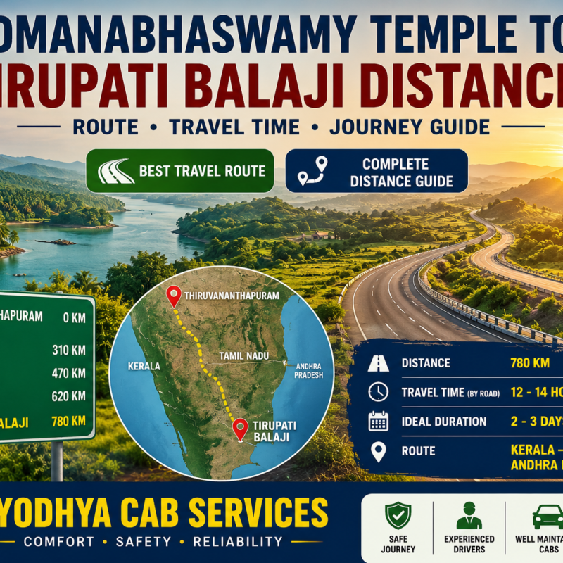 Padmanabhaswamy Temple to Tirupati Balaji Distance, Tirupati Temple Route Guide, Temple Travel Route Guide, Tirupati Darshan Travel Guide
