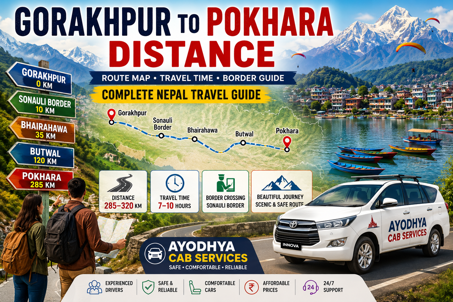 Gorakhpur to Pokhara Distance, Route Map, Travel Time, Border Guide & Complete Nepal Travel Guide