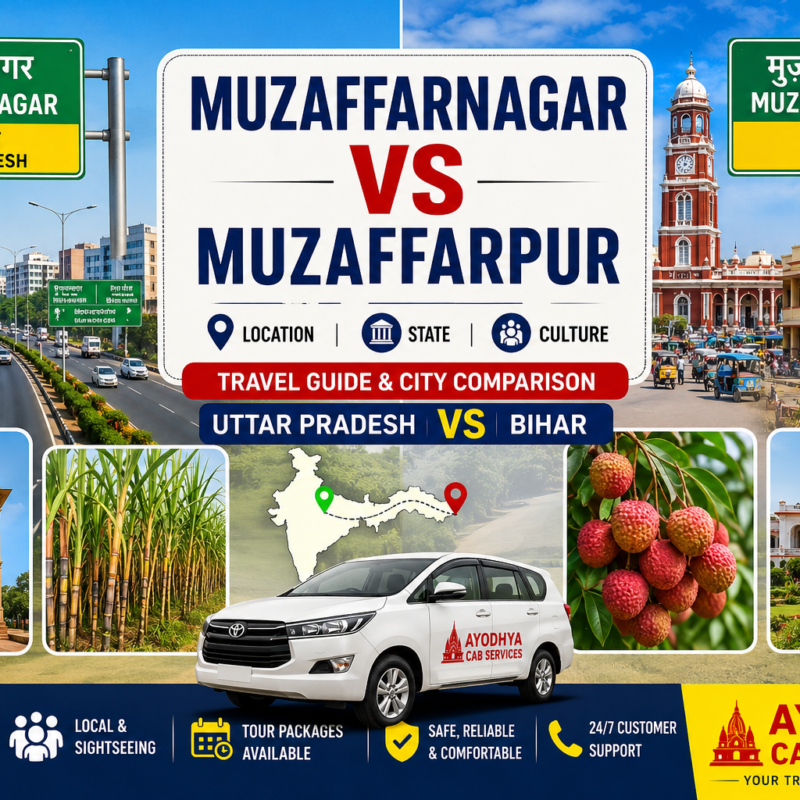 Difference Between Muzaffarnagar and Muzaffarpur, Muzaffarnagar Uttar Pradesh Guide, Muzaffarpur Bihar Travel Guide