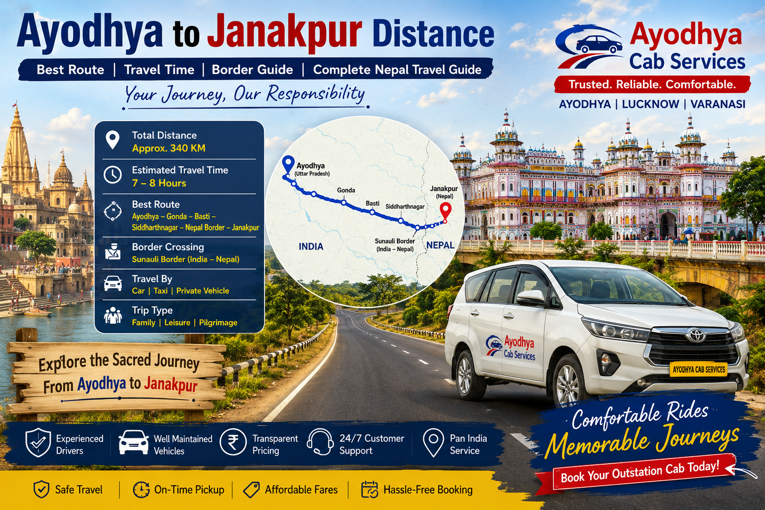 Ayodhya to Janakpur Distance, Best Travel Route, Travel Time, Border Guide & Complete Nepal Travel Guide