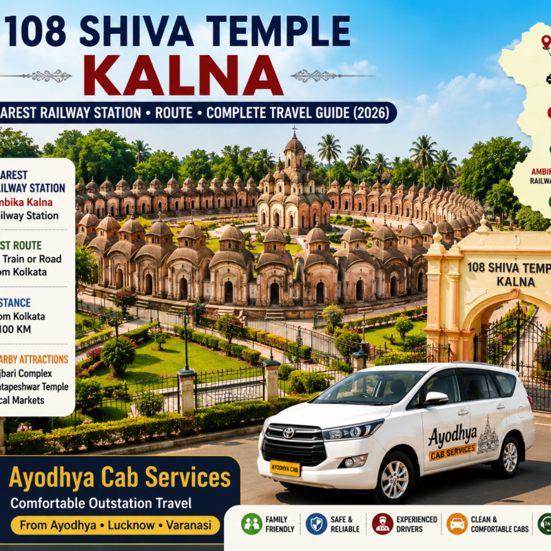 108 Shiva Temple Kalna nearest railway station, best route, complete travel guide, West Bengal by Ayodhya Cab Services