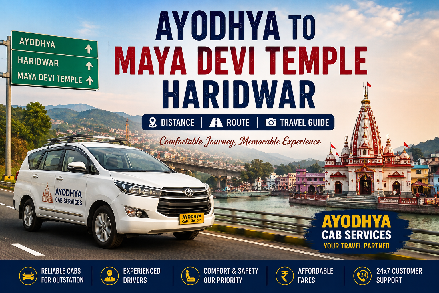 Ayodhya to Maya Devi Temple Haridwar Travel Guide – Ayodhya Cab Services Ayodhya to Maya Devi Temple Haridwar route travel guide