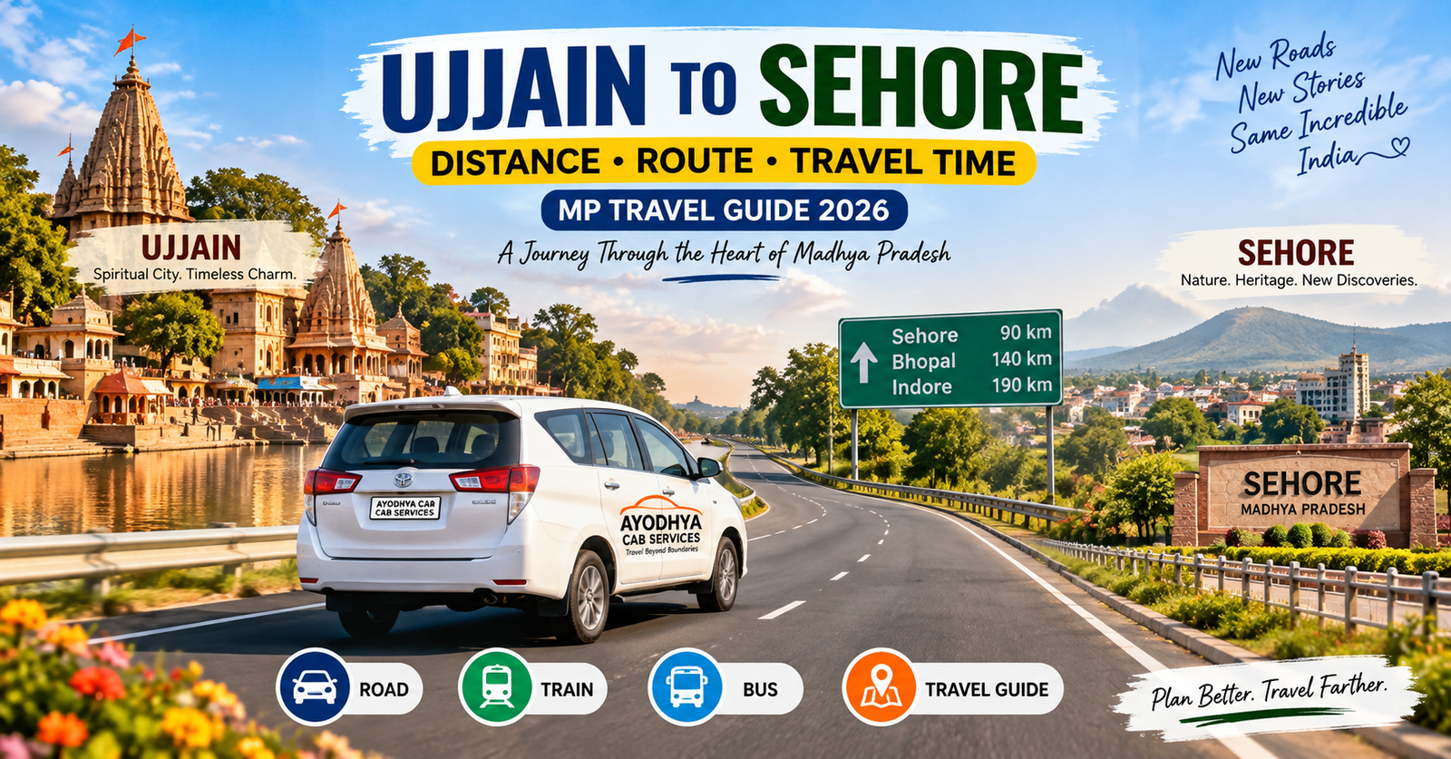 Ujjain to Sehore (MP): Distance, Route & Travel Time Guide 2026