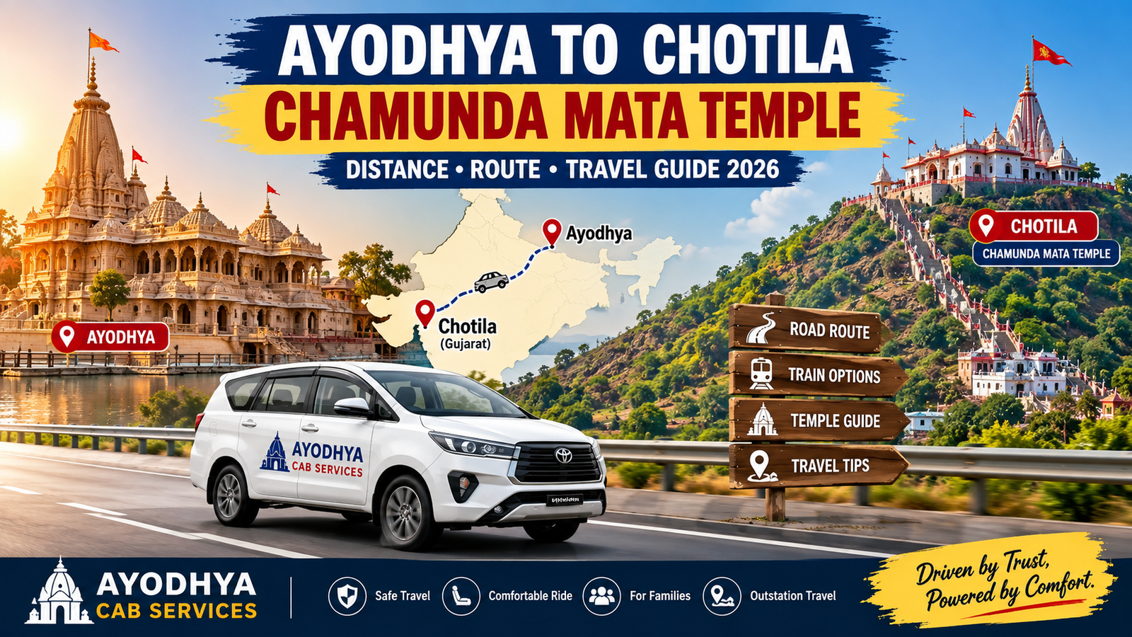 Ayodhya to Chotila Chamunda Mata Temple Distance & Travel Guide 2026
