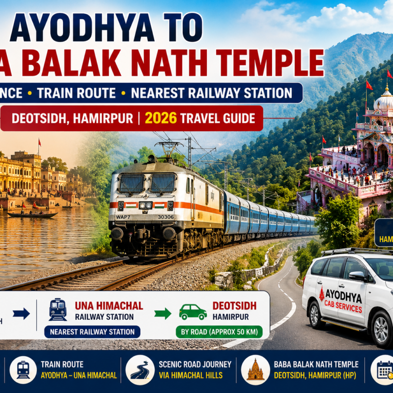 Ayodhya to Baba Balak Nath Temple distance, train route, nearest railway station and Deotsidh Hamirpur travel guide