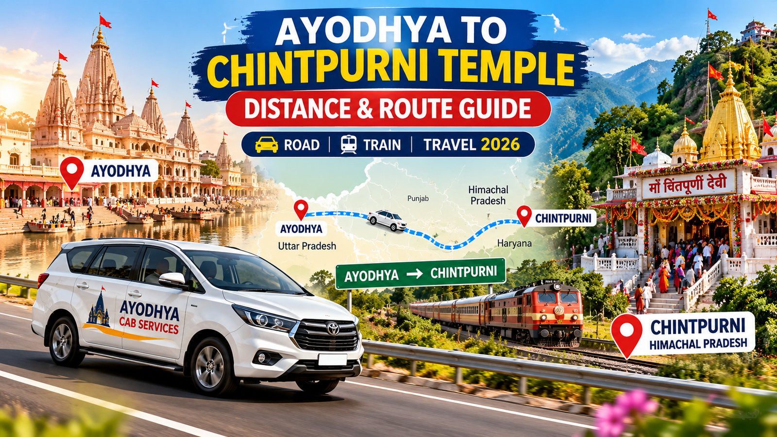 Ayodhya to Chintpurni Temple Distance: Route, Train & Travel Guide 2026
