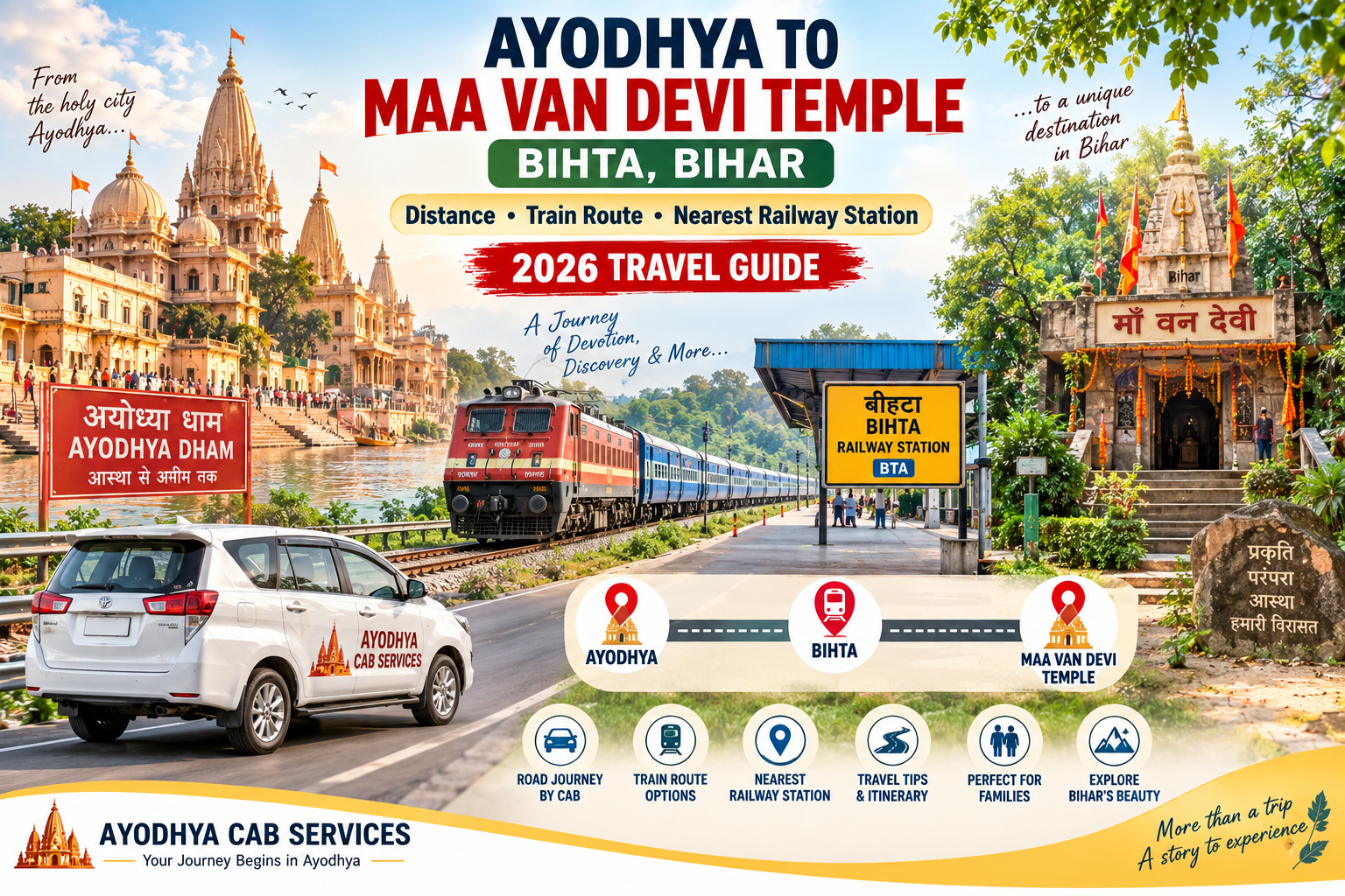 Ayodhya to Maa Van Devi Temple Bihar: Distance, Train Route & Nearest Railway Station 2026