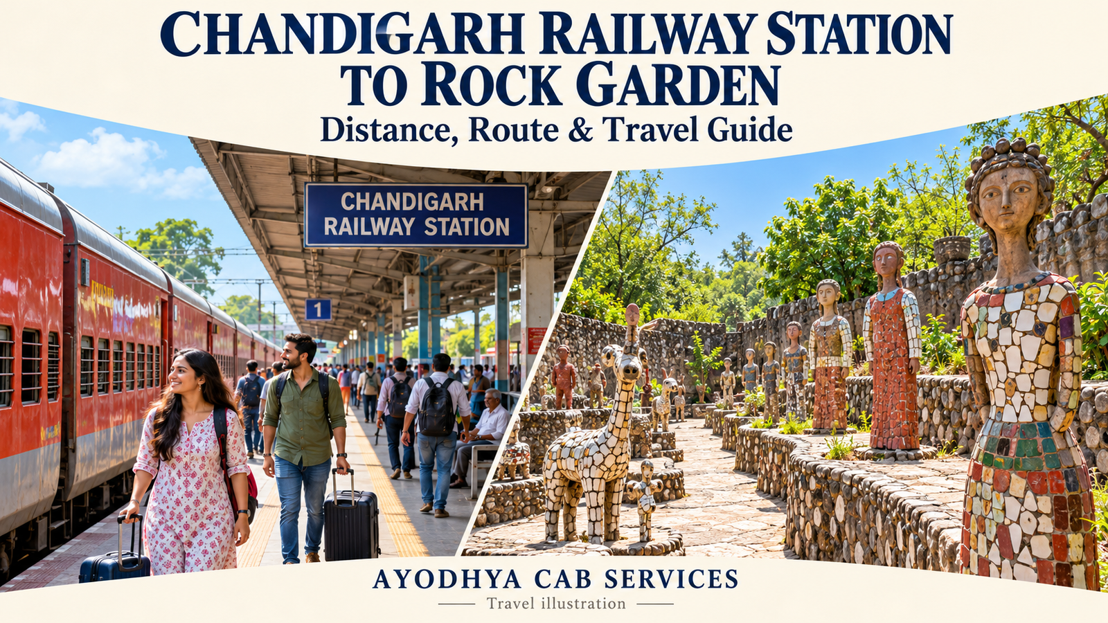 Chandigarh Railway Station to Rock Garden: Distance, Route & Travel Guide