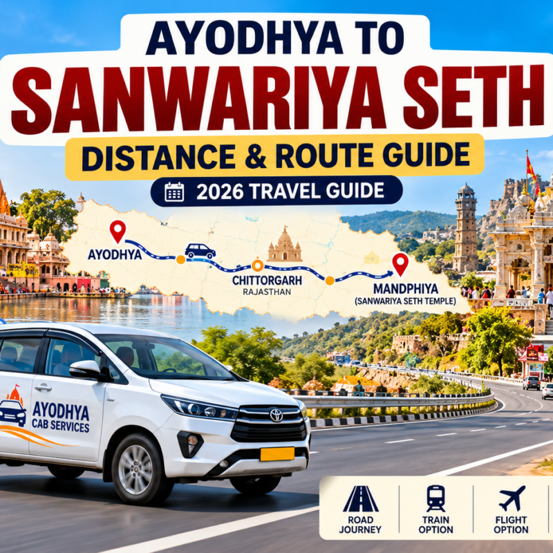 Ayodhya to Sanwariya Seth Distance route from Ayodhya to Sanwariya Seth Temple in Chittorgarh Rajasthan