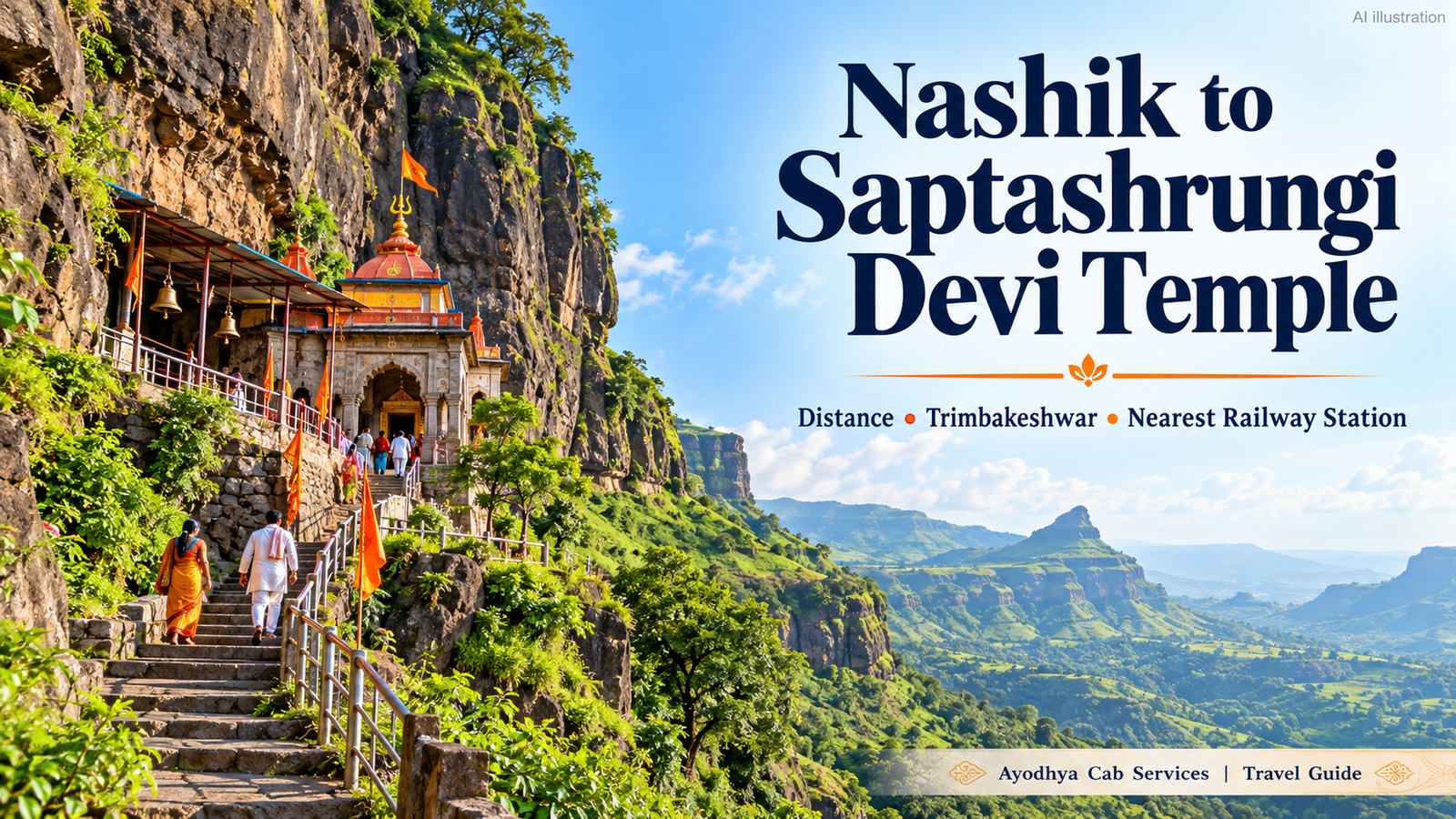 Nashik to Saptashrungi Devi Temple: Distance from Trimbakeshwar & Nearest Railway Station