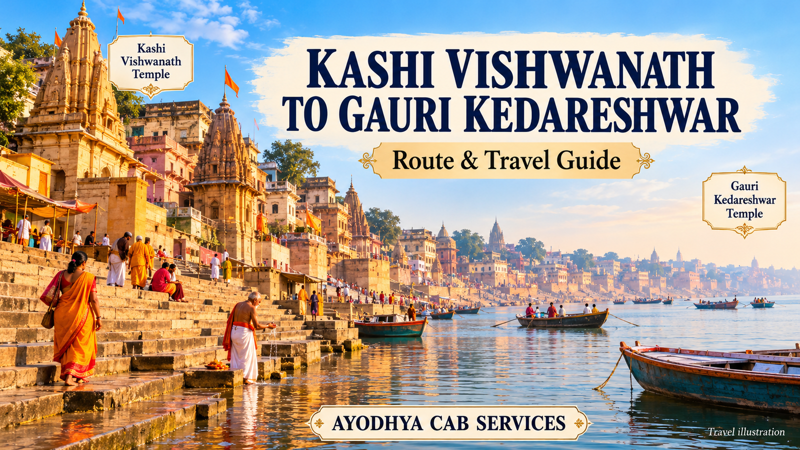 Kashi Vishwanath Temple to Gauri Kedareshwar Temple: Distance, Travel Time & Route Guide